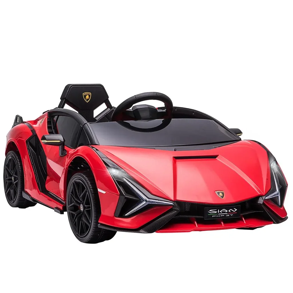 Kinderfahrzeug 2 Fahrmodi SIAN SUV-Auto-Spielzeug Elektroauto mit Fernbedienung extra breiten Reifen Musik(MP3/USB) Lich