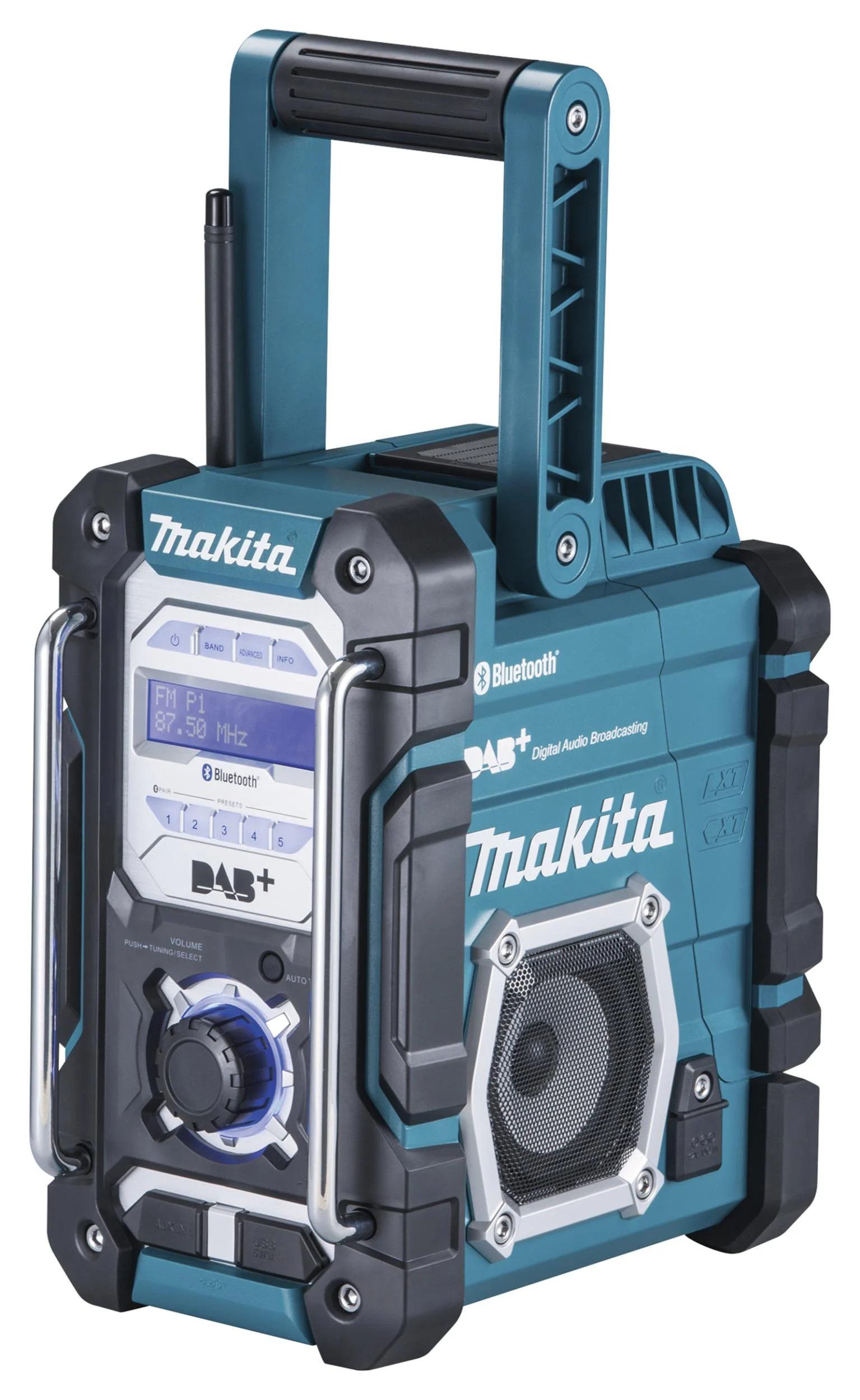 Akku-Baustellenradio 7,2V - 18V mit DAB+ und Bluetooth DMR112