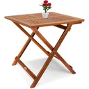 Beistelltisch - Bistrotisch - Akazienholz - 70x70x73cm - klappbar