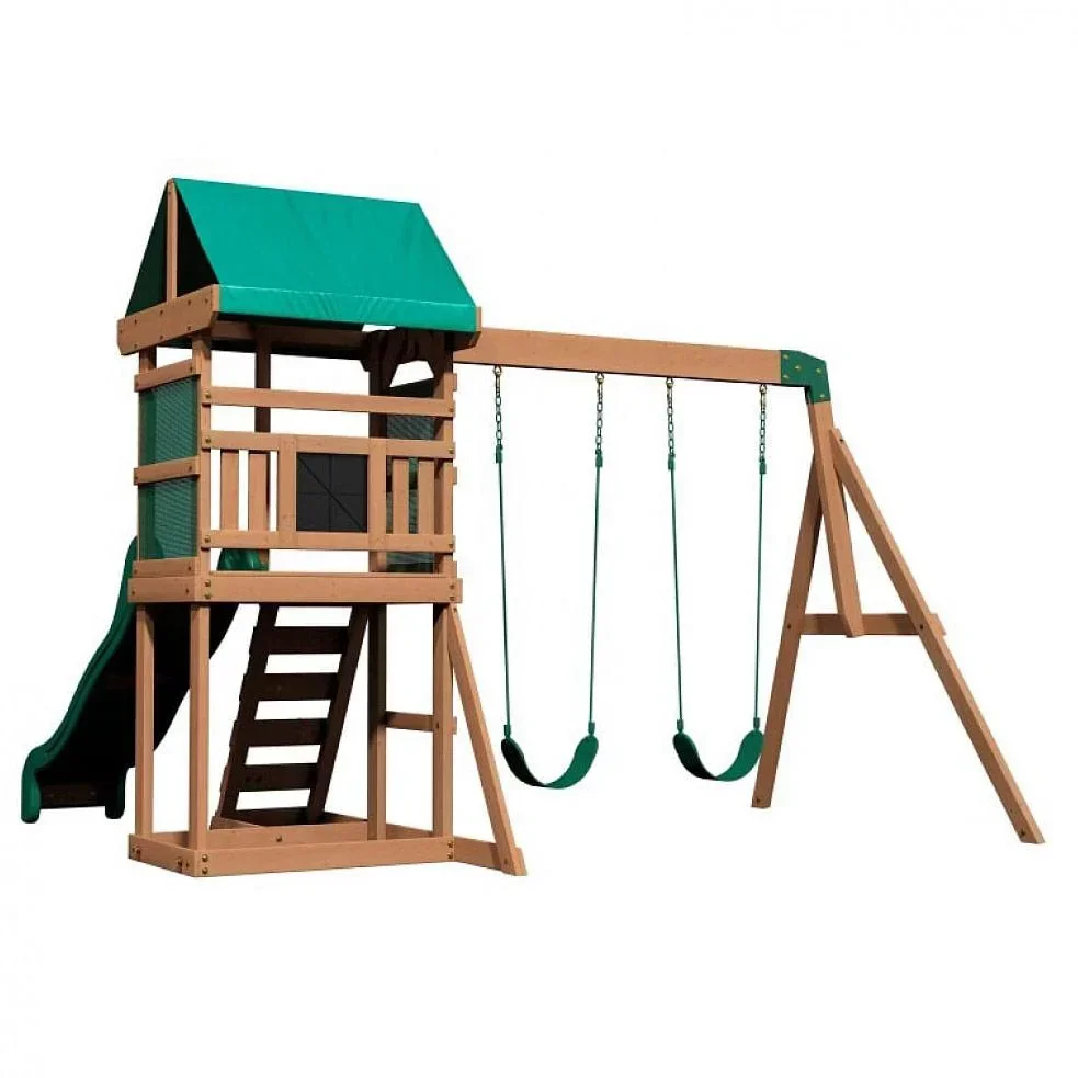 Buckley Hill Play Tower mit Schaukeln und Rutsche