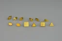 Brennstempel Set 12-teilig, Quadrat, Dreieck usw.