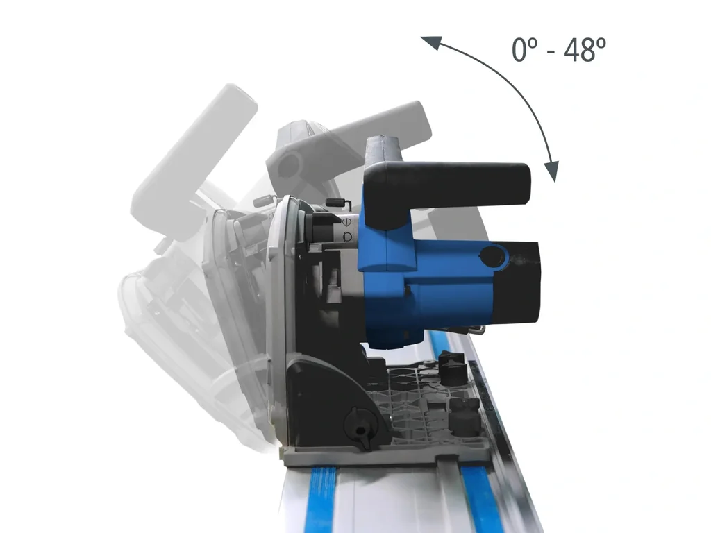 Tauchsäge, 1200 W mit Führungsschiene, 70 cm