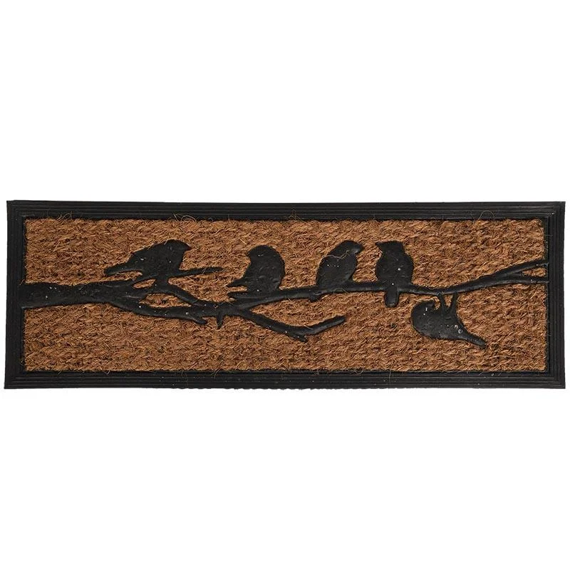 Türmatte Gummi/Kokos Vögel auf Ast, 75 x 25 x 0,9 cm