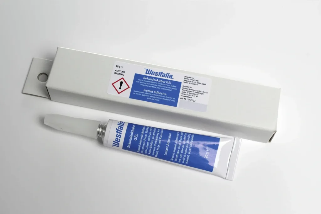 Akku-Bohrschrauber WA2BS12, 12 Volt + HM Mehrzweckbohrer Set "X-Drill Ultra", 8-teilig und Sekundenkleber Gel-Tube, 20 g