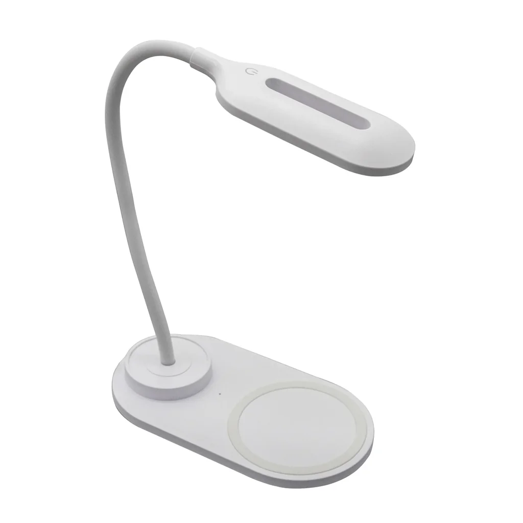 LED Schreibtischlampe mit QI Ladepad 5 Watt, Lichfarbe umschaltbar