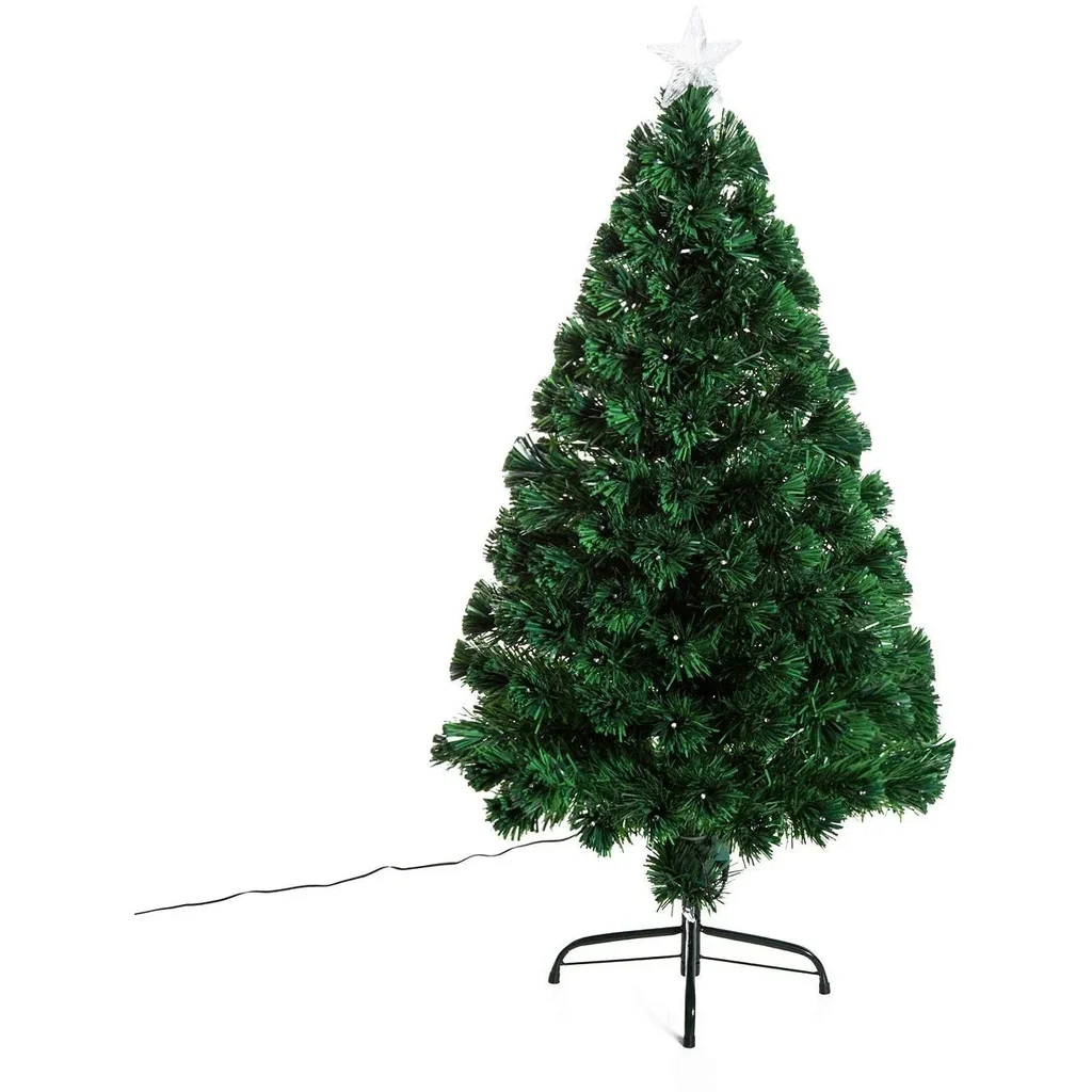 Weihnachtsbaum Tannenbaum LED Lichtfaser 8 Lichtmodi 120cm