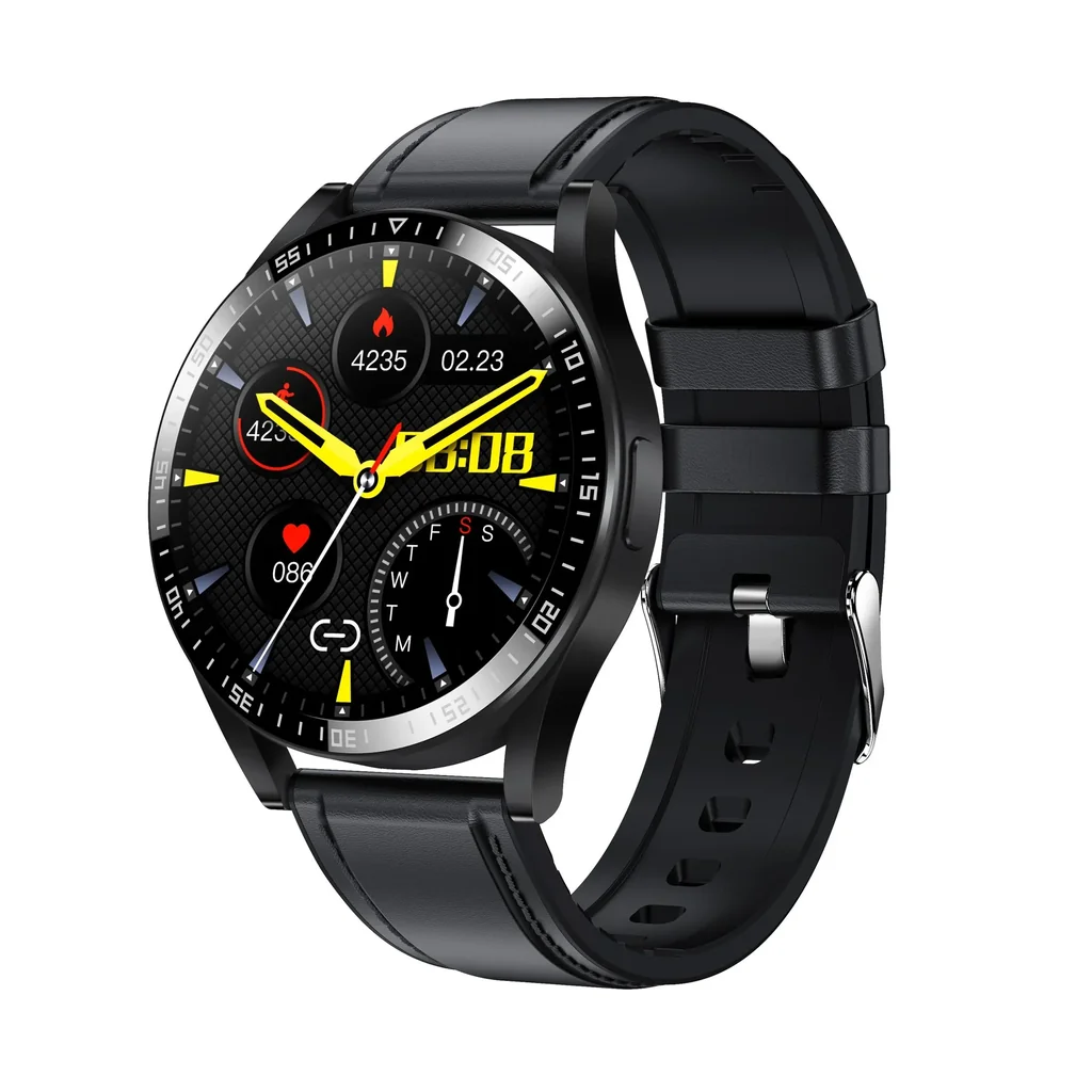 Bluetooth Smartwatch mit Puls, Blutdruck und Blutsauerstoff Sensor, IPS Display