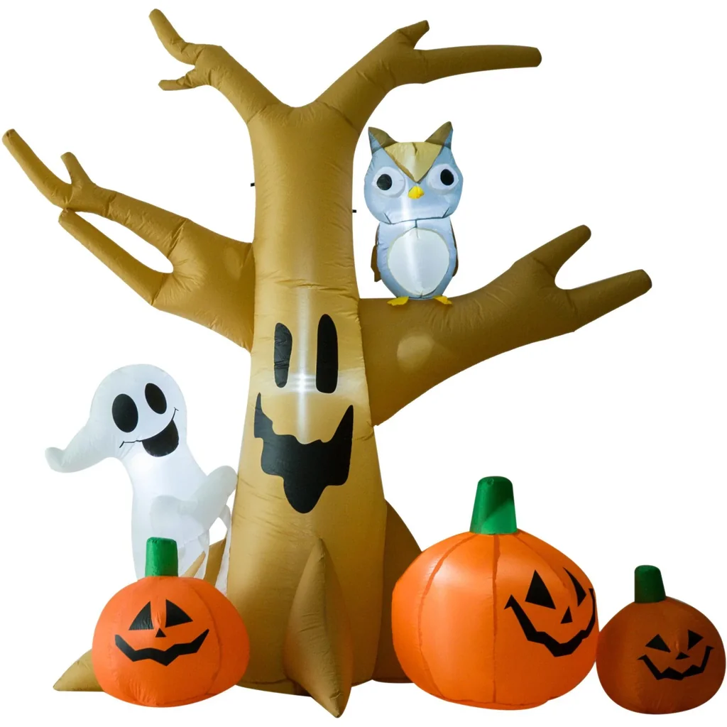 Halloween aufblasbarer Spukbaum mit Beleuchtung 240 cm