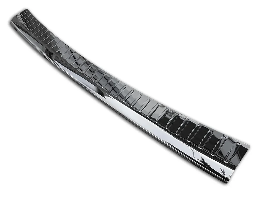 Edelstahl Ladekantenschutz, Mercedes E Klasse W 212, FL, T-Model, 2013-2016 - hochglanz schwarz.