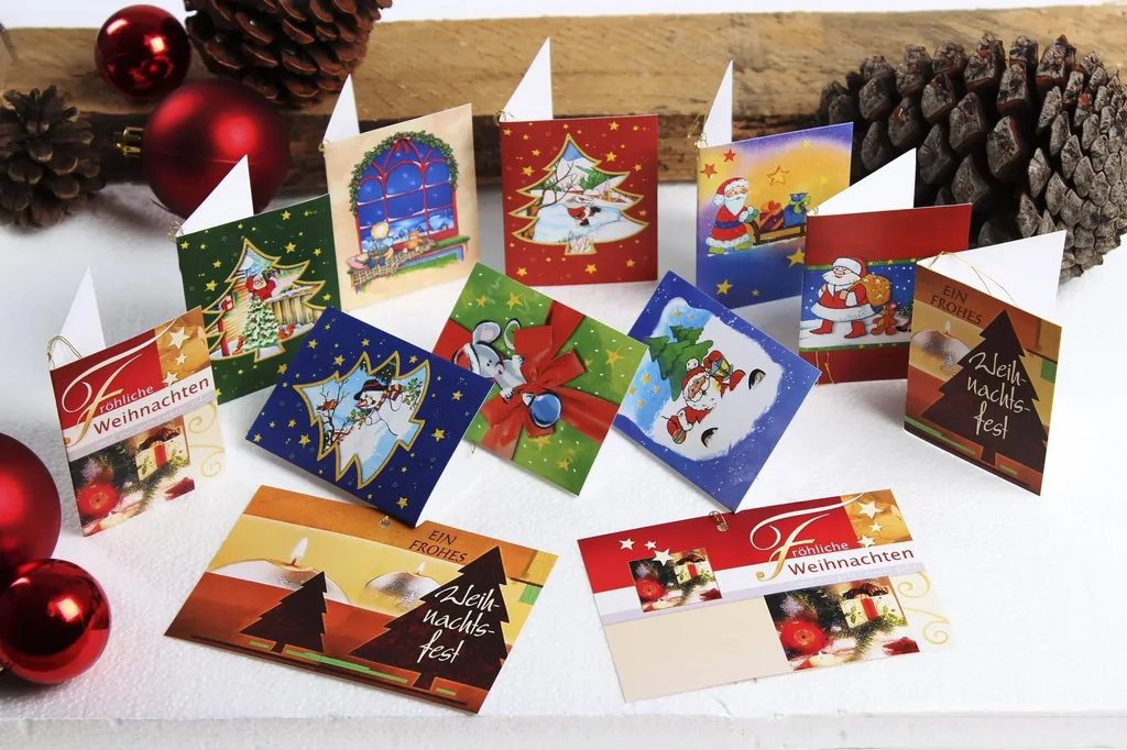 Weihnachts-Geschenkanhänger, 12 Stück