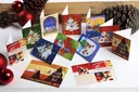 Weihnachts-Geschenkanhänger, 12 Stück