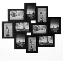 Fotorahmen Collage schwarz für 10 Fotos (10x15) - HxB 59x50cm