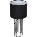 Tischlampe mit E27 Fassung, schwarz