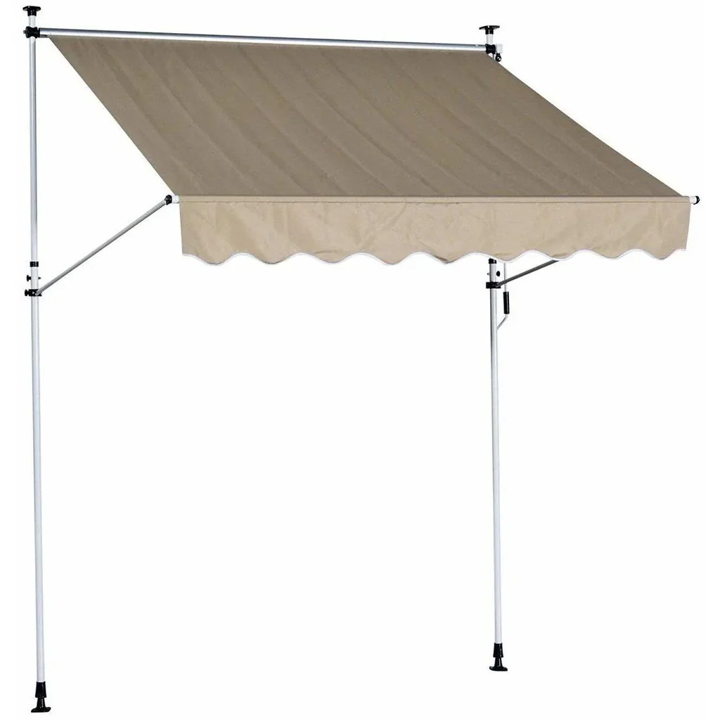 Markise Klemmmarkise Beige 300 x 150cm