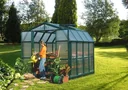 Kunststoff Gewächshaus Grand Gardener 44 mit Fundament, 267 x 264 x 238 cm