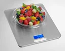 Küchenwaage, 20 kg, Edelstahl mit großer Leuchtanzeige