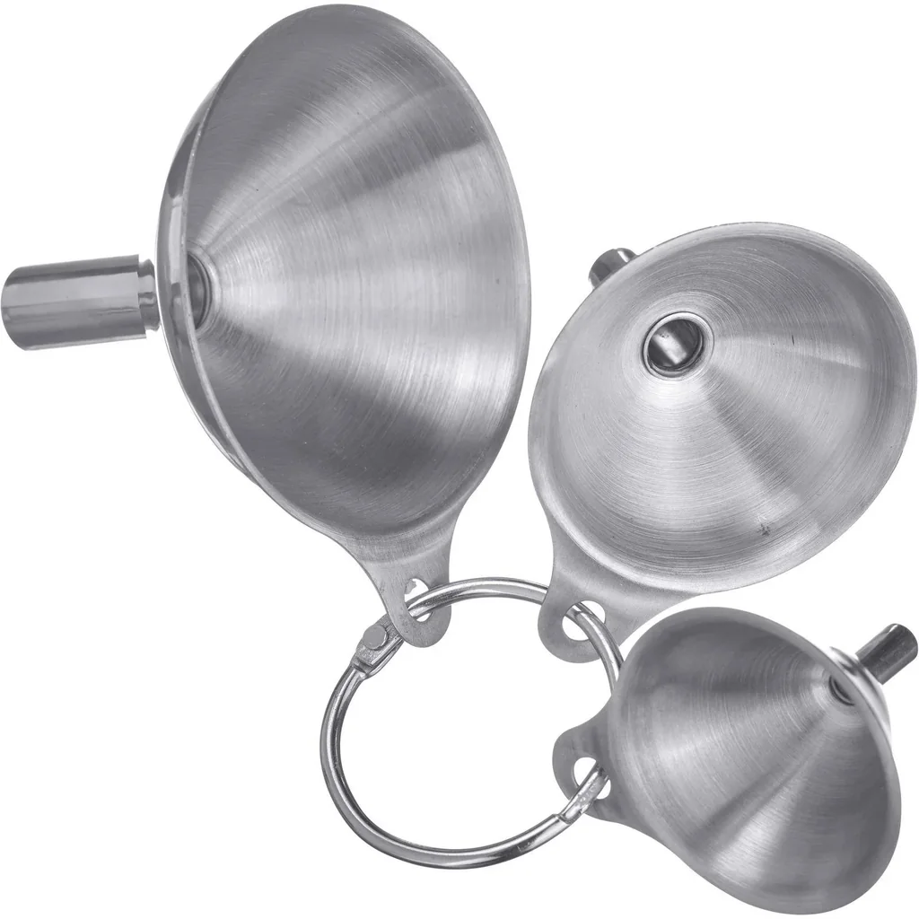 Trichter-Set Mini, 3-teilig, Edelstahl - Ø 4,5 cm/ 5,5 cm/ 7,5 cm