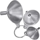 Trichter-Set Mini, 3-teilig, Edelstahl - Ø 4,5 cm/ 5,5 cm/ 7,5 cm