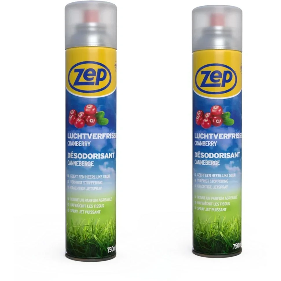 ZEP Lufterfrischer Cranberry-Duft - 750 ml x 2 Stück - Preisreduktion - 2 Stück