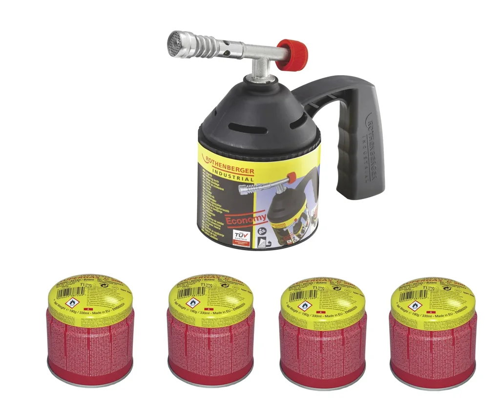 Lötlampen Set ECO inkl. 4 Gaskartuschen