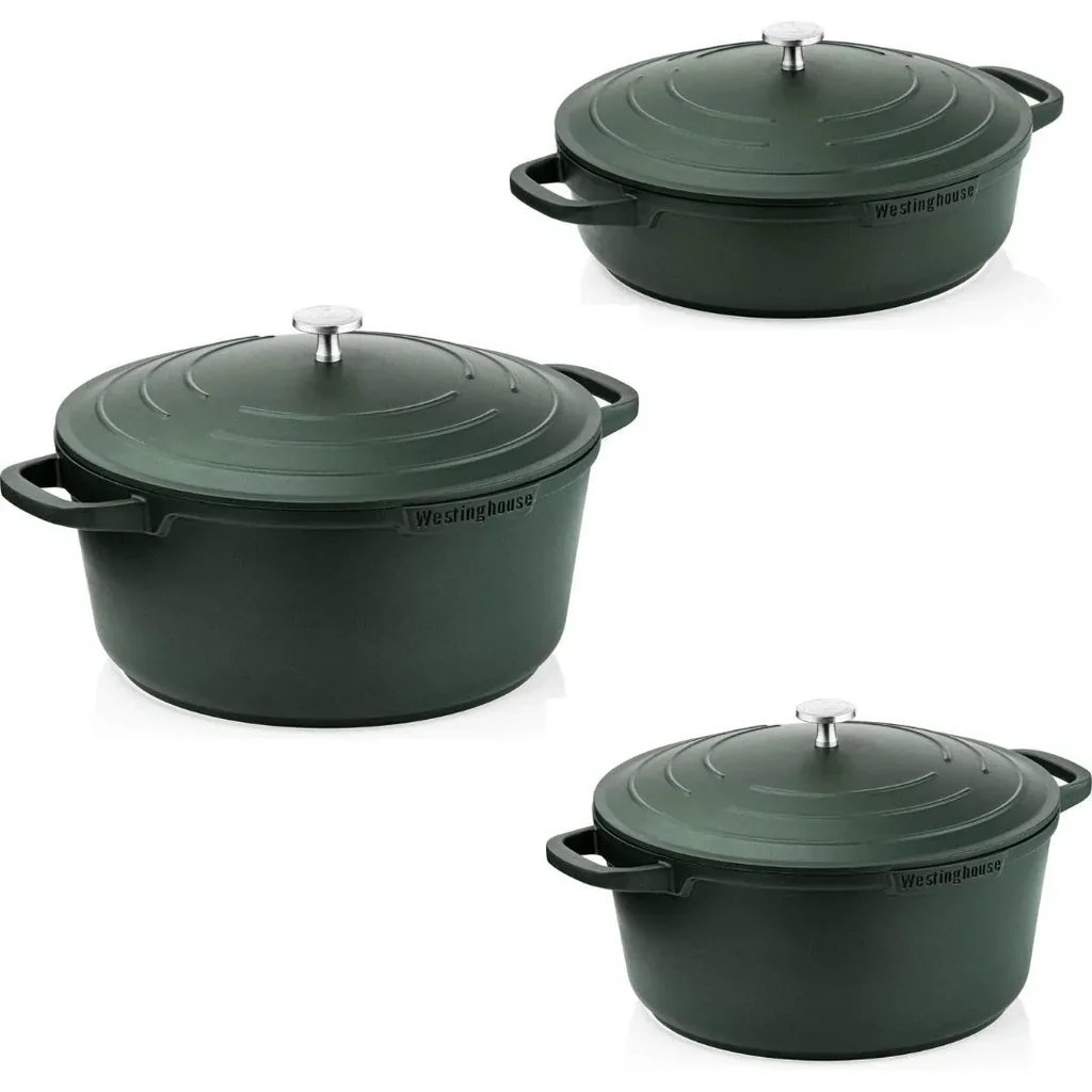 Performance Series Töpfe & Pfannen - Bratpfanne 28 cm + Bratpfanne 28 cm + Bratpfanne 24 cm - Grün