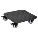 Multi Roller MR 7008, 29 x 29 x 7,5 cm, softe Rollen Ø 50 mm, Gleitlager, 2 Bremsen, Alu Riffelblech, Tragkraft 150 kg