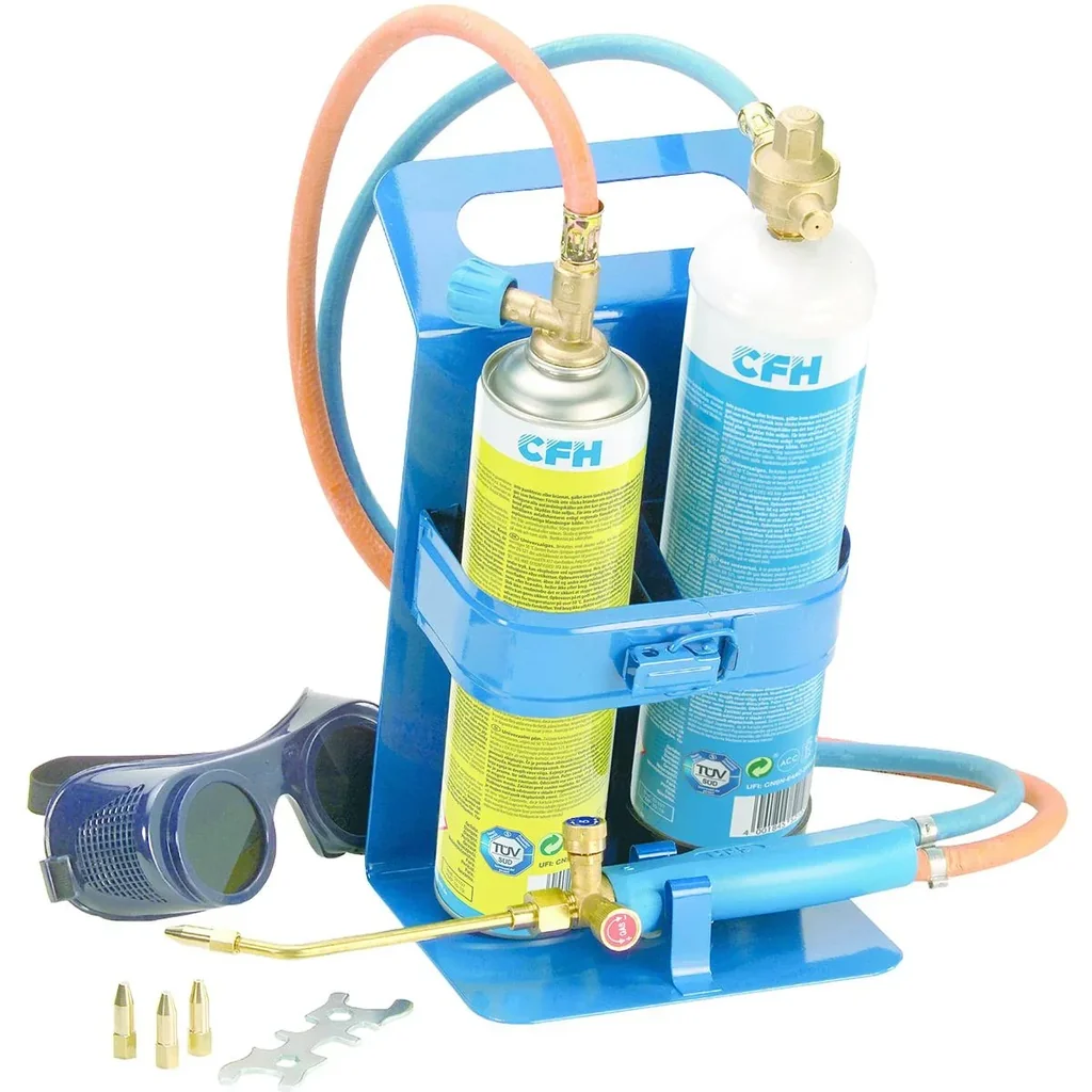 Profi-Lötkolben mit gebündelter Flamme - Set inklusive - 650 °C