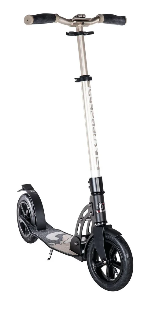Aluminium Scooter mit Luftbereifung, Klappmechanismus, 205 mm, ABEC 7, höhenverstellbar, gold