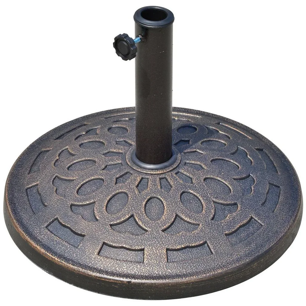Schirmständer Sonnenschirmfuß rund 38/48mm Bronze