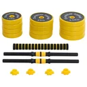 25 kg Hantel & Langhantel ergonomisch hochwertig verstellbar 3-in-1