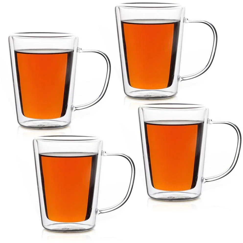 Teegläser Set 4 Stück - je 250ml - Doppelglas
