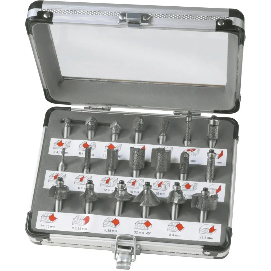 PRA1008 Oberfräsersatz, 20-Tlg.