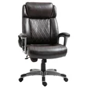 Massage-Bürostuhl 6-Punkt-Massage-Drehstuhl aus Kunstleder mit gewölbter Kopfstütze und Armlehne Braun 70 x 76,5 x 114-1