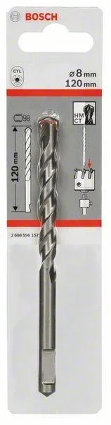 Zentrierbohrer für Aufnahmeschaft für Sechskantadapter und SDS plus 8 mm, 120 mm