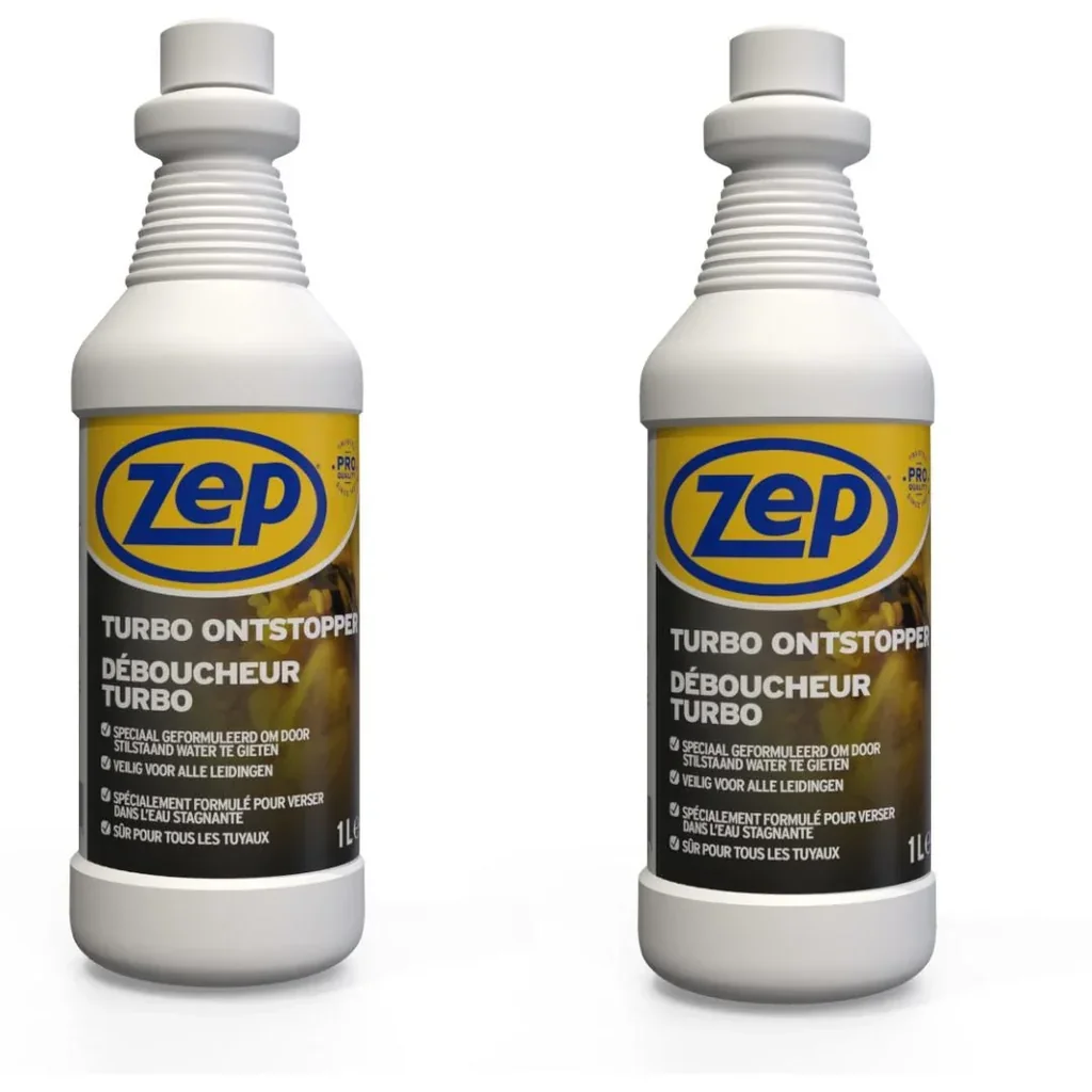 ZEP Turbo-Entstopfungsmittel - 1 L x 2 Stück - Vorteilspackung - 2 Stück