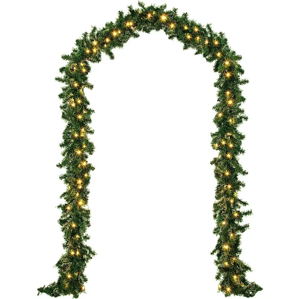 Weihnachtskranz 5M- Inkl. Fernbedienung für innen/außen