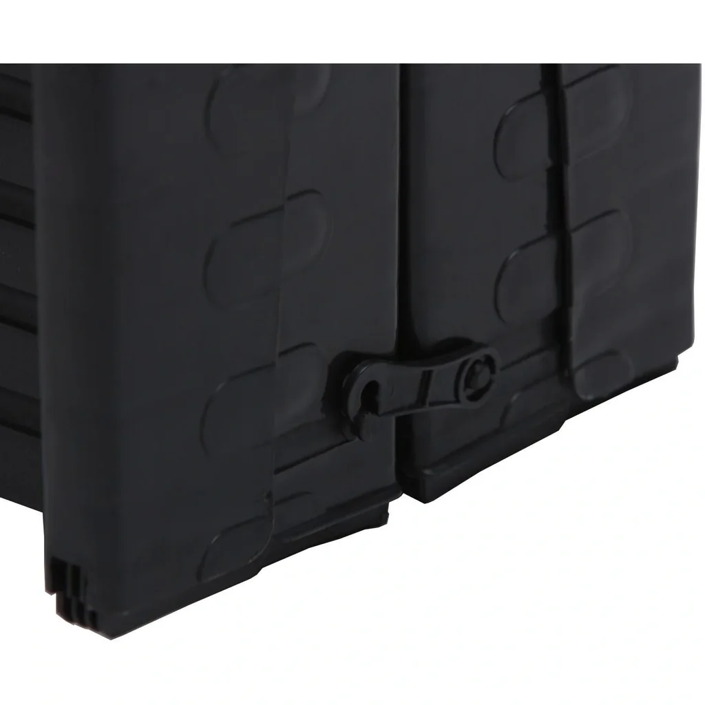 Hunderampe Hundetreppe Klappbar 152x43cm Schwarz Kunststoff