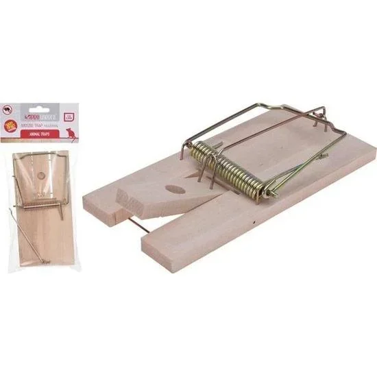 Pro Garden Mausefalle/Rattenfalle aus Holz - 2 Stück - Schädlingsbekämpfung