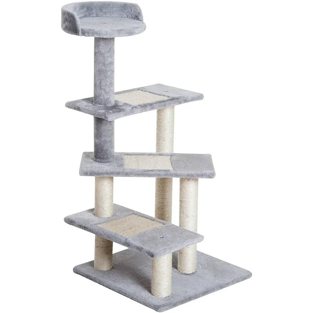 Kratzbaum Katzenbaum Spielbaum Treppe 5 Schichte Grau