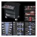 Werkstattwagen - 5 Schubladen, bestückt mit 6 Modulen, 103-teilig