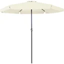Sonnenschirm mit Drehmechanismus beige Ø330cm mit UV-Schutz 40+