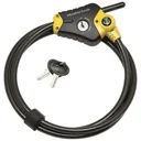 Python - Kabelschloss - 180cm x 10mm - 4 Schlüssel - Schwarz