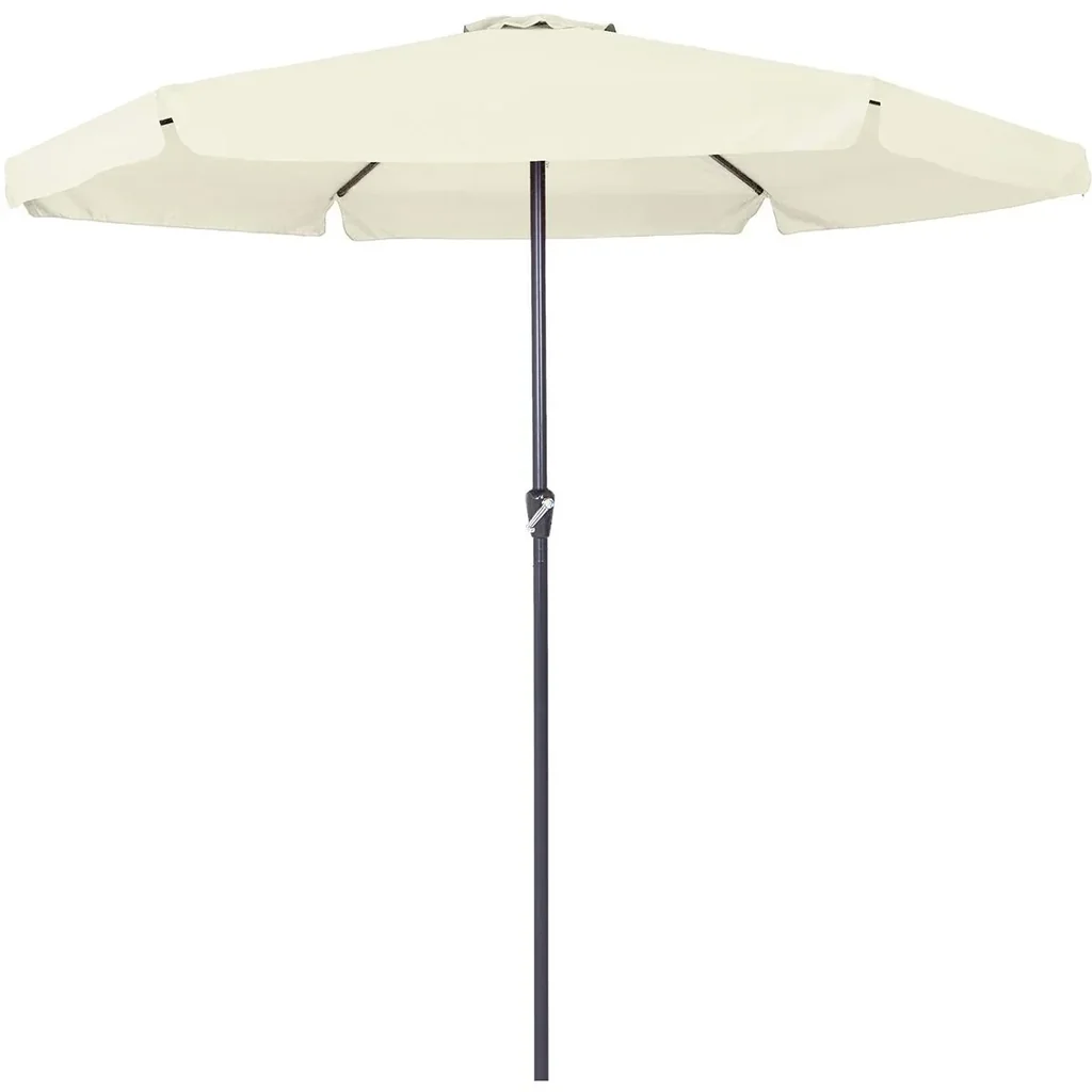 Sonnenschirm mit Drehmechanismus creme Ø 330cm