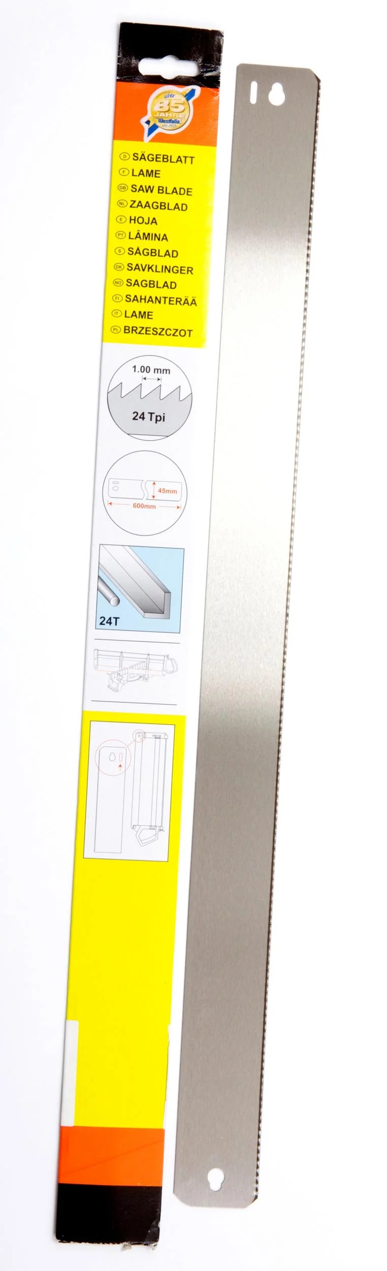 Zusatz Sägeblatt für Metall, 24 Zähne/1"