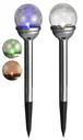 LED Solarlampe Glaskugel 2er Set