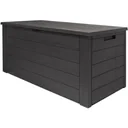 Aufbewahrungsbox anthrazit 120 x 46 x 57cm - Outdoor - Geeignet für Terrasse, Balkon und Garten