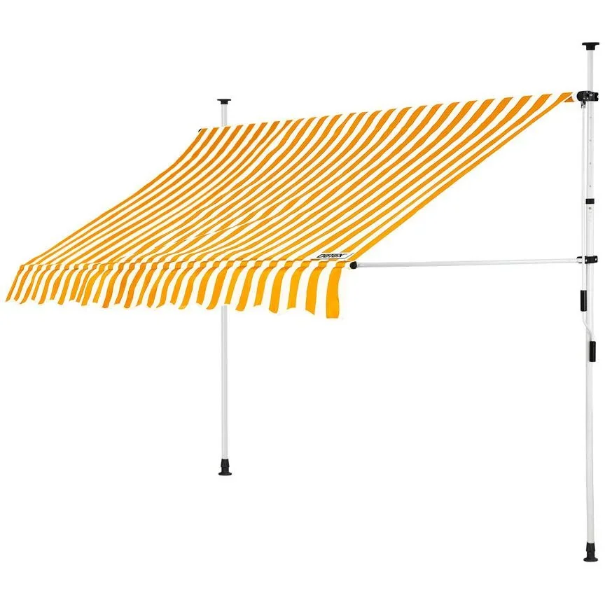 Klem Sonnensegel gelb/weiß 250cm