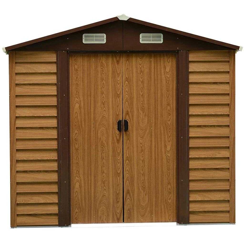 Geräteschuppen in Holzmaserungsimitat