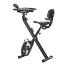 Heimtrainer Fahrradtrainer 1,5 kg Schwungrad Trimmrad mit 8 stufig einstellbarem Magnetwiderstand Rädern Stahl ABS Schwa