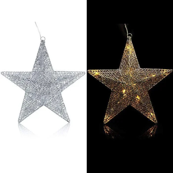 NL Weihnachtsstern 35cm INKLUSIVE Batterien und Zeitschaltuhr